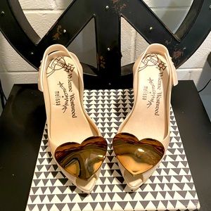 Melissa x Vivienne Westwood Heart Slingback Heels